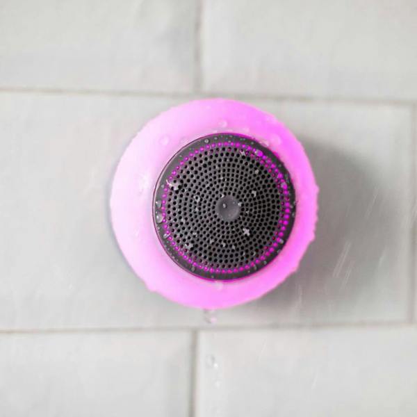 Light Up Shower Speaker - alternative angle