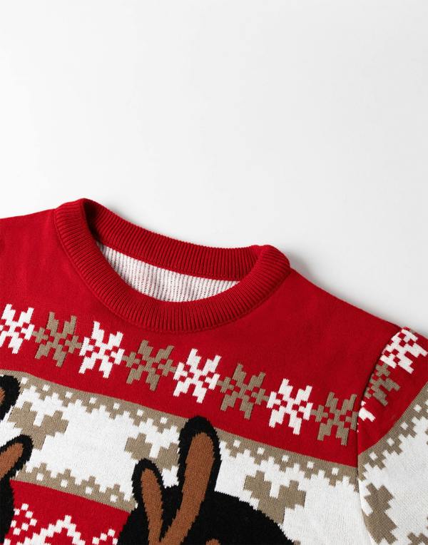 Disney Womens Red Mickey Mouse Christmas Jumper