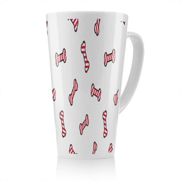 Benjamin Tate Design Dog Bone Dining Latte Mug