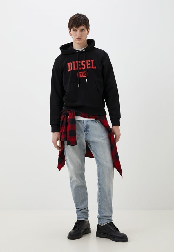 Diesel Varsity S-Ginn K25 Hoodie - Black