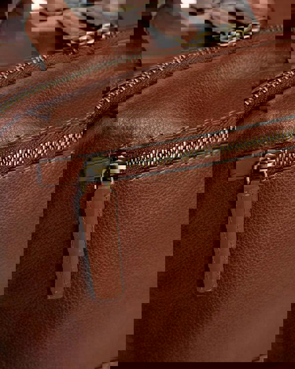 Gabicci AGABB03 Leather Jordan Rucksack CHESTNUT