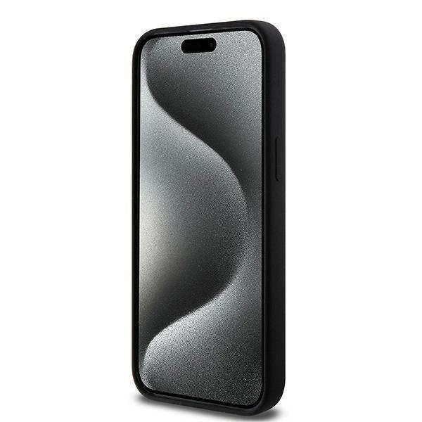 Karl Lagerfeld Choupette Head Silicone Case with MagSafe Case for iPhone 15 Pro 6.1"  Black - KLHMP15LSCHPPLK
