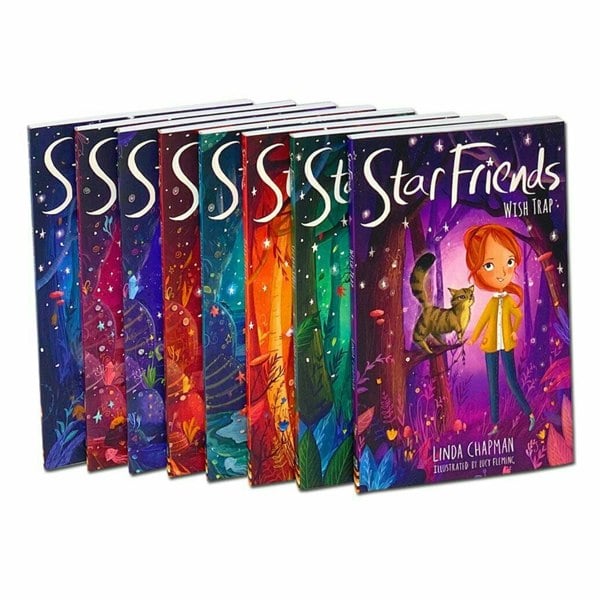 Star Friends Series 8 Book Set by Linda Chapman Mirror Magic, Wish Trap, Secret Spell & more