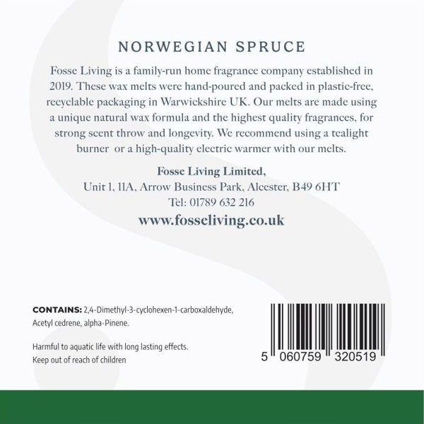 Fosse Living Norwegian Spruce Wax Melts - 16 Pack