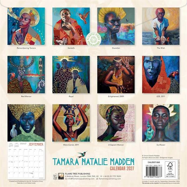 Tamara Natalie Madden Calendar 2027, Wall Calendars, Month To View, Art, Gift
