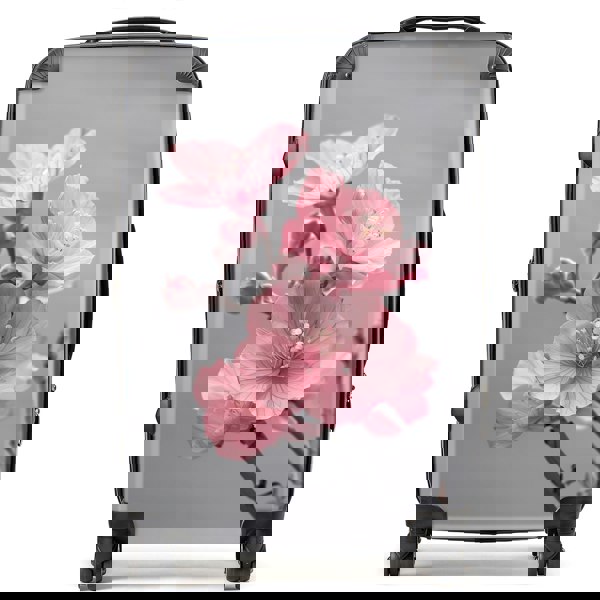Warren Reed Delicate Pink Flowers Suitcase