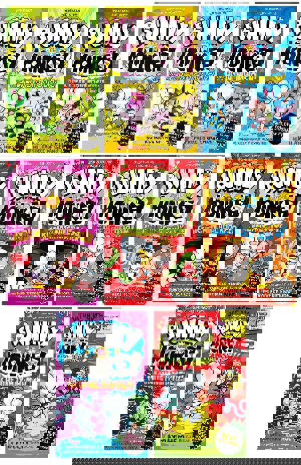 Bunny vs Monkey 8 Books Collection Set By Jamie Smart (Bunny vs Monkey Series + Total Chaos: World Book Day)