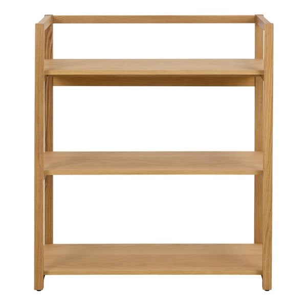 Furniture To Go Ludza Rectangular Bookcase With 3 Shelves in Oak