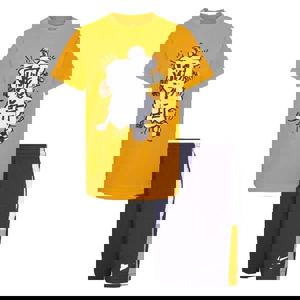 Nike Childrens/Kids Blocked Top & Shorts Set - Multicoloured - 