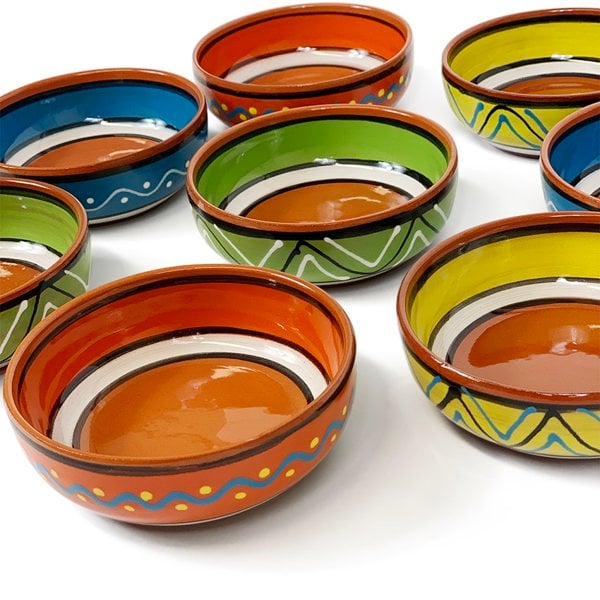 Verano Spanish Ceramics Fiesta - Set Of 4 Hand Painted 11Cm Tapas Bowls