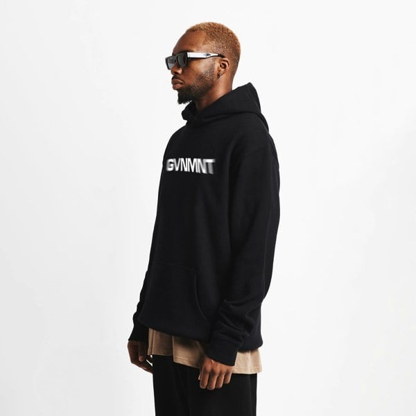 GVNMNT Clothing Co Blurred Lines Hoodie - Black