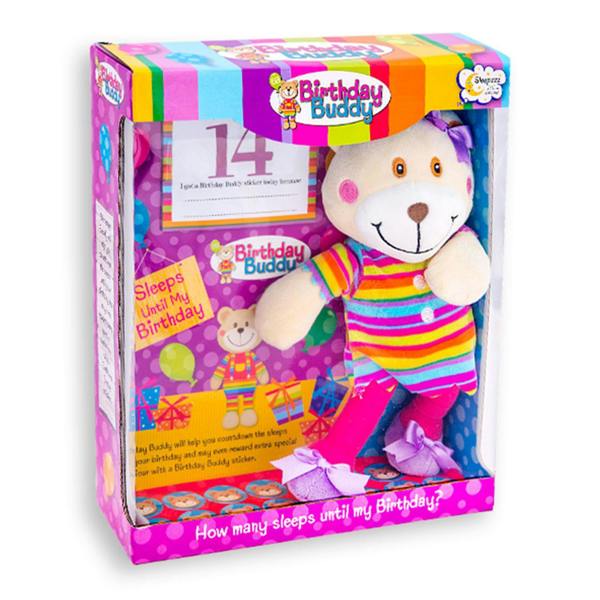 Aquarius Birthday Buddy (Girl) & (Boy) Count Down Birthday Bear Toy[Birthday Buddy - Girl]