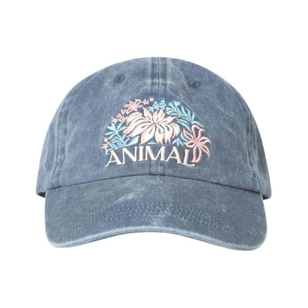Animal Laura Embroidered Baseball Cap - Navy - 
