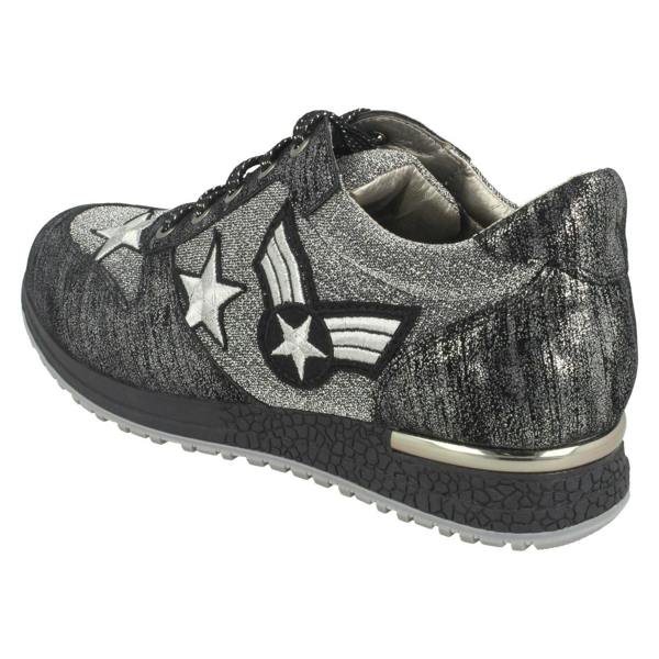 Spot On Ladies Spot On Lace Up Trainers