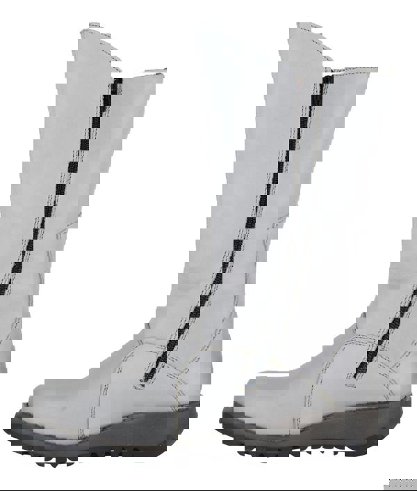 Fly London Mes 2 Womens Wedge Heel Leather Buckle Mid-Calf Boots