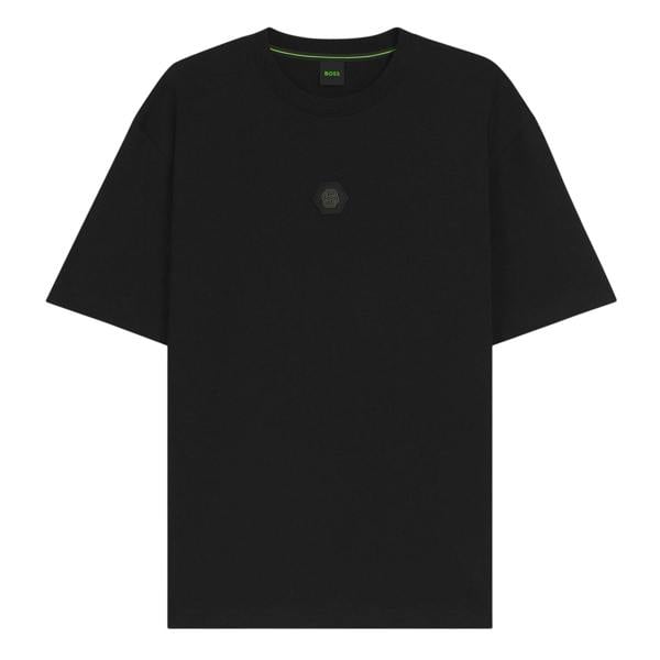 Boss Unisex Adult Monogram Cotton Logo T-Shirt - Black - 