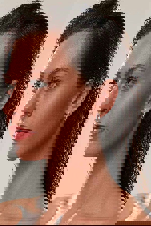 Lioness by TF Rina Earrings - 14K Gold Vermeil, Ruby & Sapphire