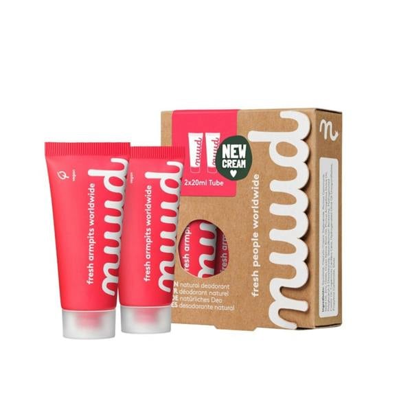 Nuud Natural, Vegan Deodorant Starter Pack Duo 20ml