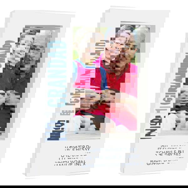 Personalised Memento Company Personalised No.1 5x7 Box Photo Frame