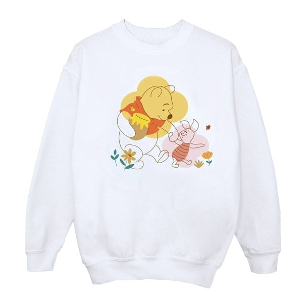 Disney Womens Winnie The Pooh Piglet Sweatshirt - White