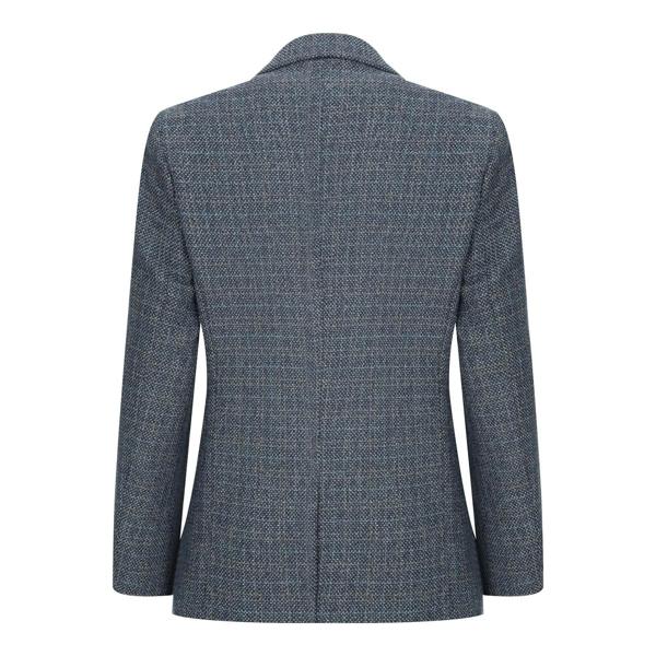Paul Andrew Boys 3 Piece Blue Tweed Check Vintage Retro Suit