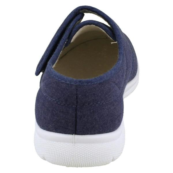 DB Shoes Mens DB Shoes Casual Wide Fit Canvas Shoes CANNOCK