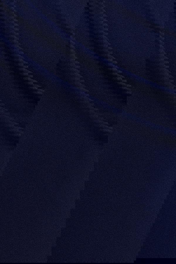 Puffy Satin  Sleeve Scuba Maxi Dress - Navy Blue DR4622