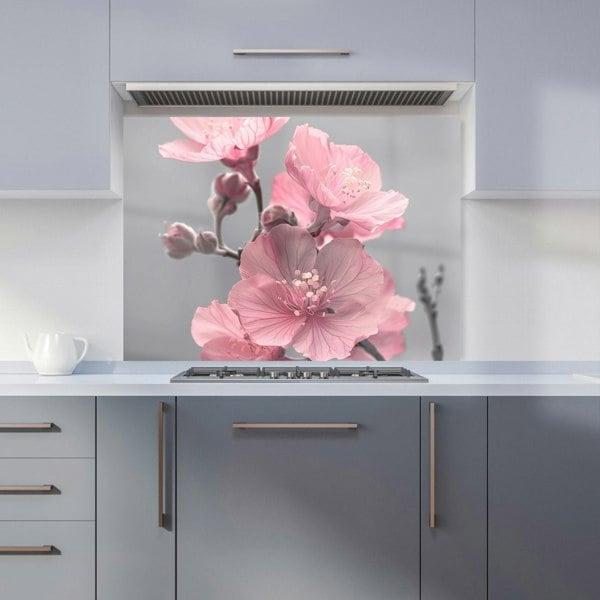 Warren Reed - Designer Delicate Pink Flowers Kitchen Splashback