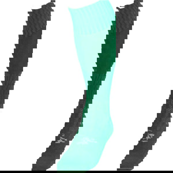 JUNIOR SIZE 12-2 Pro Football Socks - EMERALD GREEN - Ventilated Toe Protection