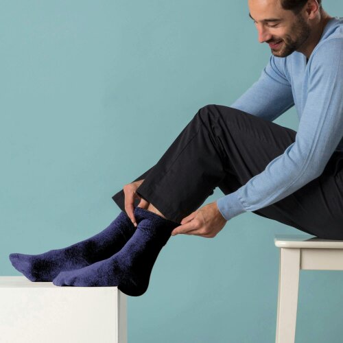 Gentle Grip 12 Pairs Mens Cotton Rich Everyday Socks Soft Top Flat Seam Comfort Socks