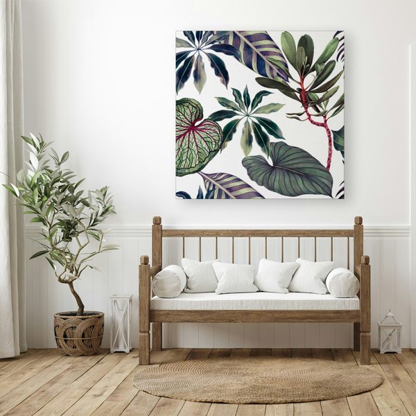 Warren Reed Watercolor Tropical Leaf Canvas