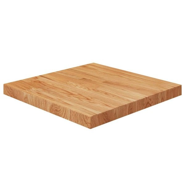 Berkfield Square Table Top Light Brown 50x50x4cm Treated Solid Wood Oak