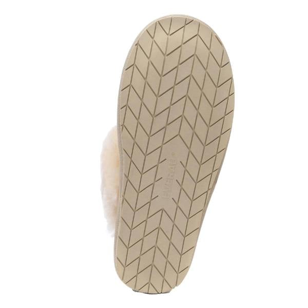 EverAu Womens/Ladies Cow Suede Slippers - Sand - 