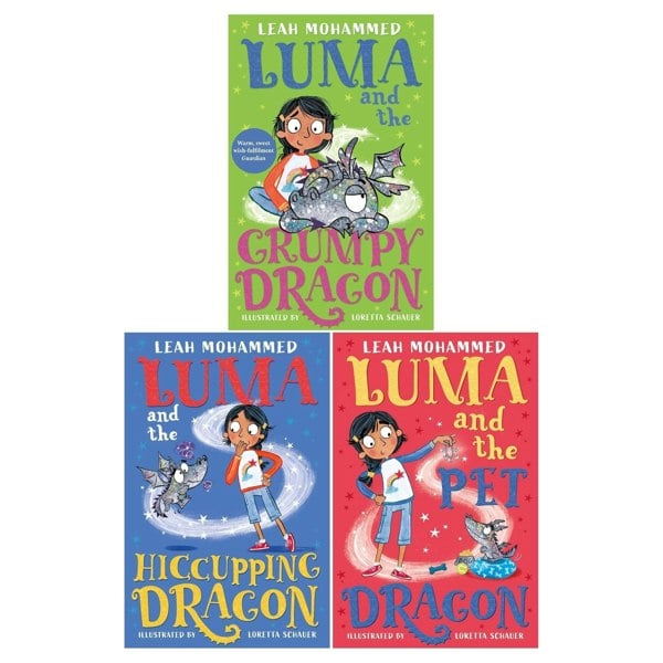 Leah Mohammed Luma and the Pet Dragon, Luma and the Hiccupping Dragon, Luma and the Grumpy Dragon