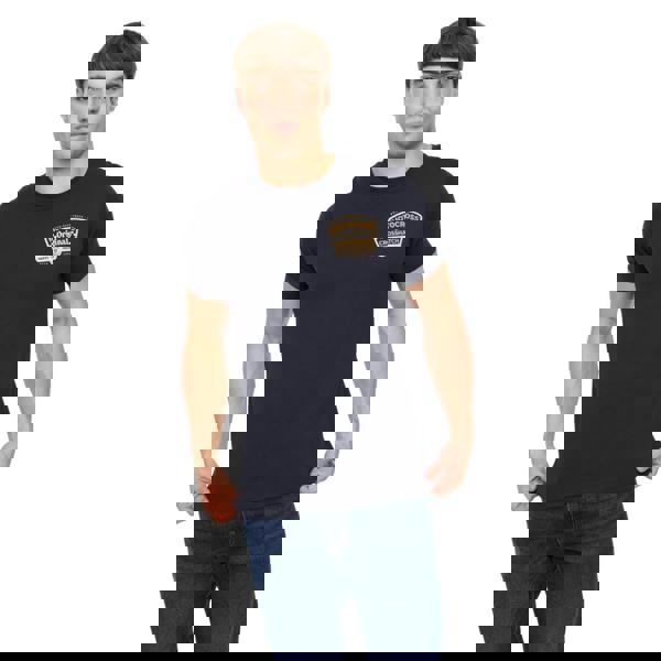 Crosshatch Mens Motocross T-Shirt - Navy - 