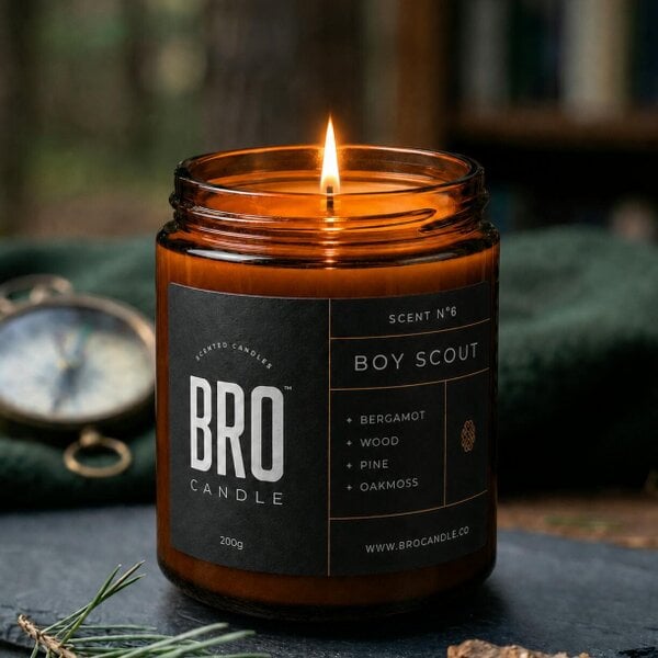 The Boy Scout Candle