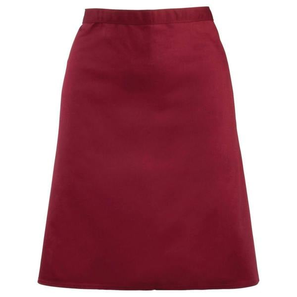 Premier Colours Mid Length Apron - Burgundy