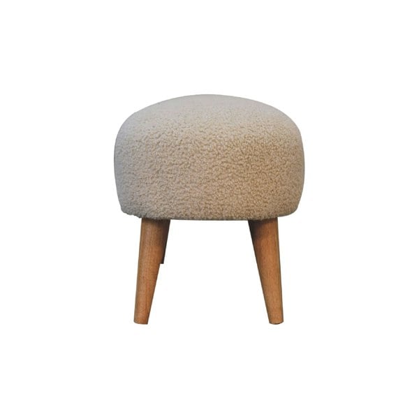 Artisan Furniture Solid Wood Boucle Hallway Bench