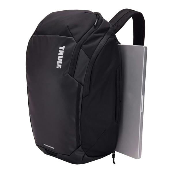 Thule Chasm Laptop Backpack 26L Black, Durable Water Resistant Travel Bag