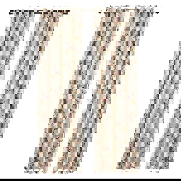 Anydrape 300cm Curtain Beige Flower Design Modern Luxury Retro Style Texture for Living Room Bedroom Dining Fashion Decor