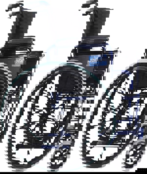 Aidapt Self Propelled Steel Transit Chair Blue