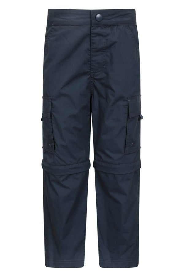 Mountain Warehouse Kids Zip-Off Active Trousers - Navy