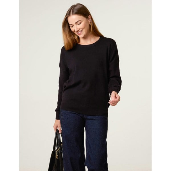 Blue Vanilla Plain Crew Neck Jumper