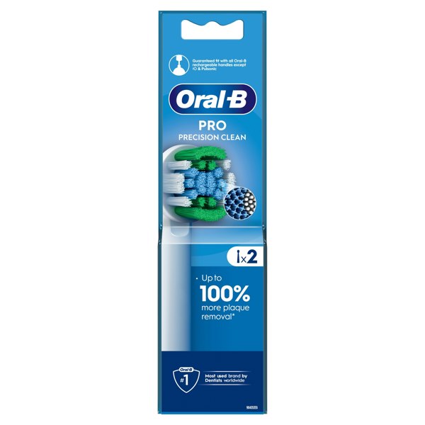 Oral-B Pro Precision Clean Electric Toothbrush Heads, 2 Counts