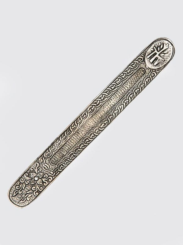 Namaste Metal Embossed Incense Holder 