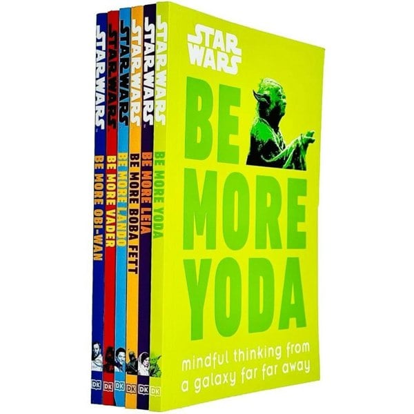 Star Wars Be More 6 Book Set (Yoda, Leia, Boba Fett, Lando, Vader & Obi-Wan)