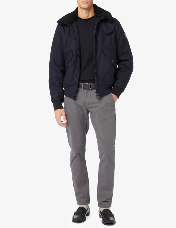 Belstaff Haywood Bomber Jacket - Dark Navy Blue