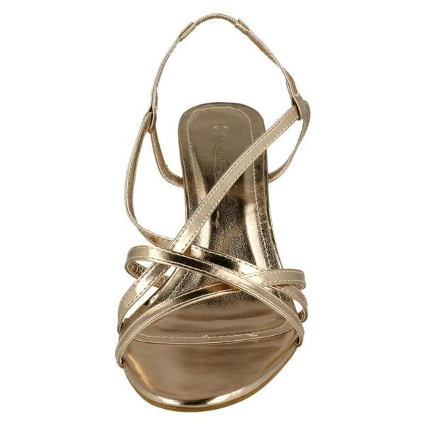 Spot On Ladies Spot On Mid Heel Sling Back Sandal