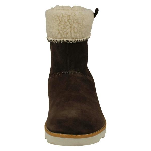 Clarks Girls Clarks Teddy Inspired Fur Cuff Boots Crown Loop