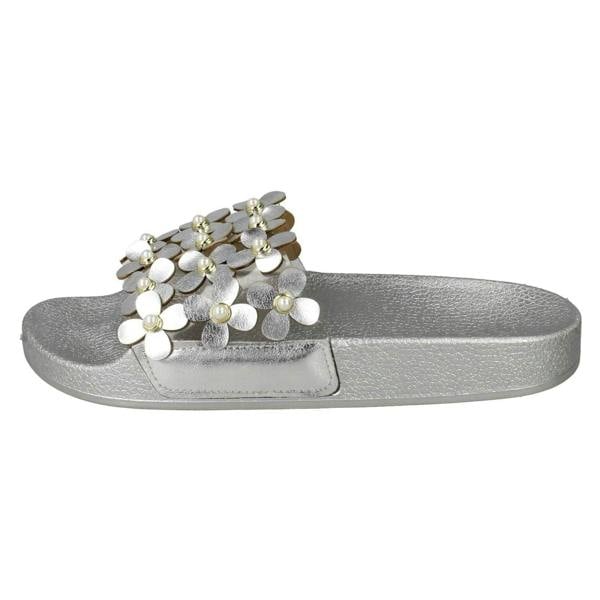 Spot On Ladies Spot On Flower Trim Sliders F00089